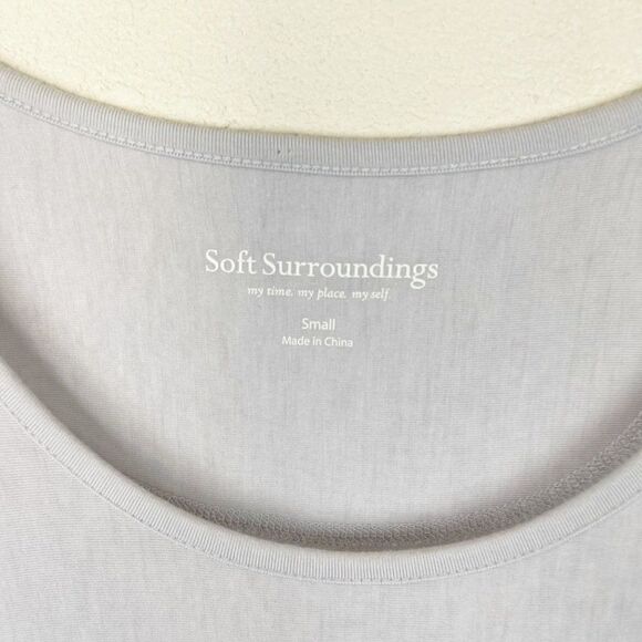 Soft Surroundings Long Sleeve Floral Blouse Top Small - Picture 4 of 6